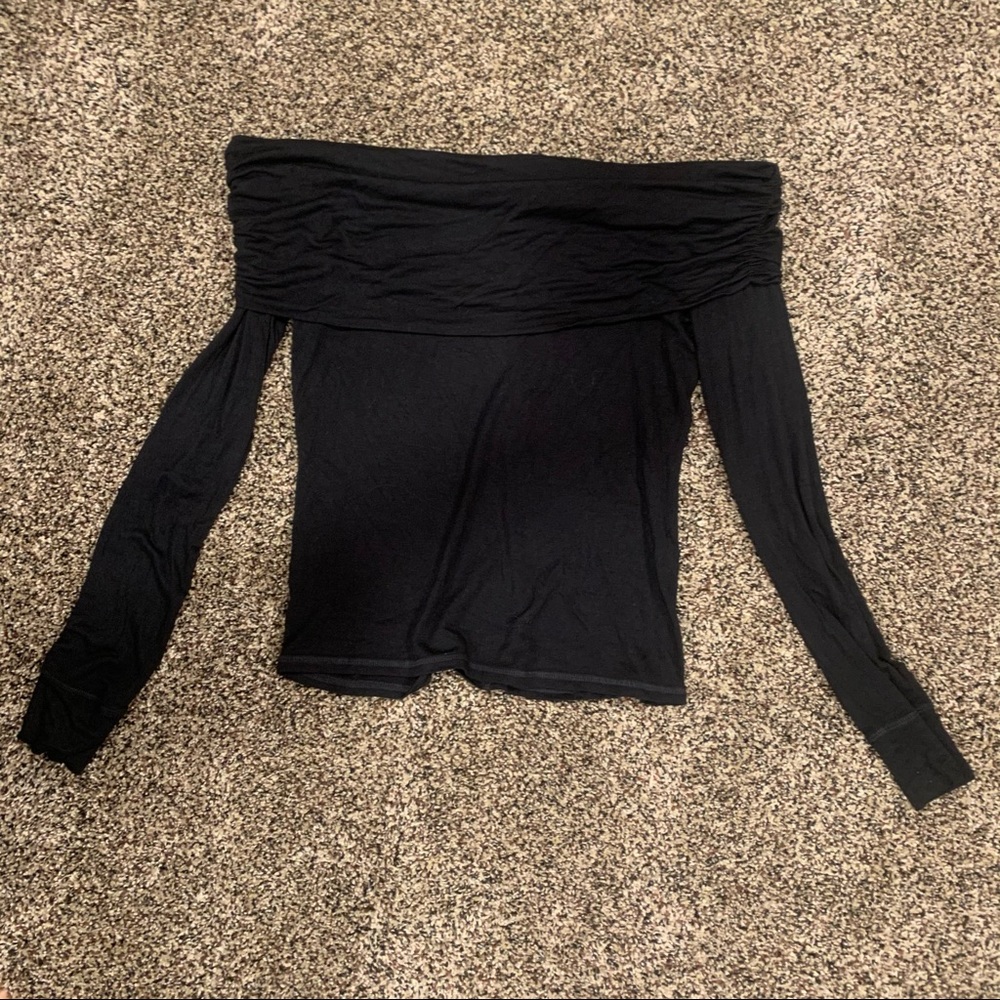 Black Off The Shoulder Top